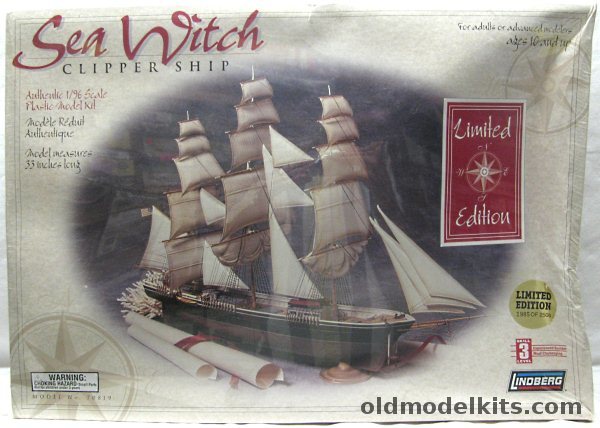 Lindberg 1/96 Sea Witch Clipper Sailing Ship, 70819 plastic model kit